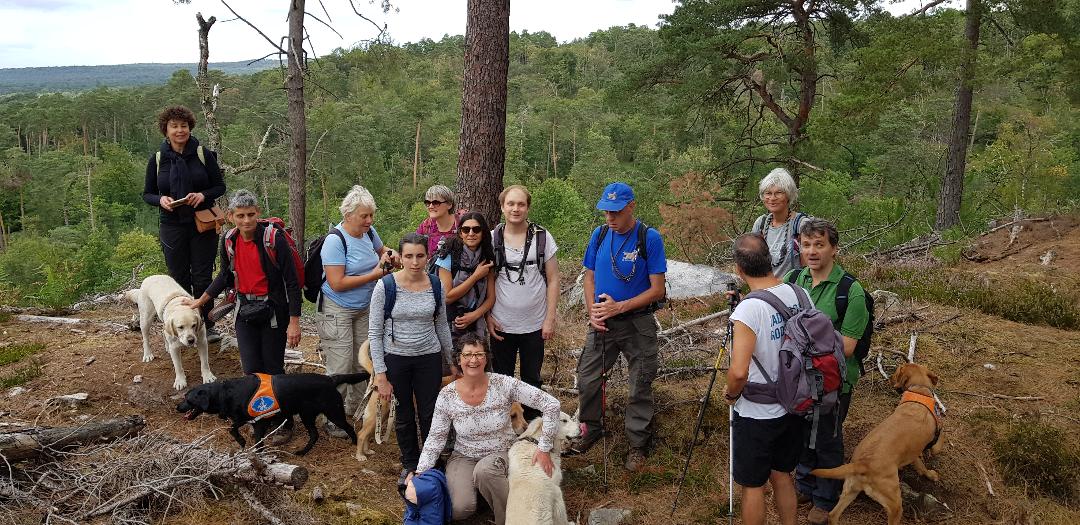 Photo de groupe à Thomery